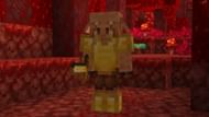 Piglins spare players in gold armor since it's what they wear (Image via Mojang)